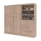 Bestar Pur Full Murphy Bed and Storage Unit with Drawers (95W) in rustic brown 26891-000009 - alternate 2